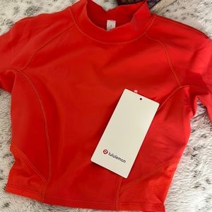 Lululemon EverLux Mesh Cropped Shirt